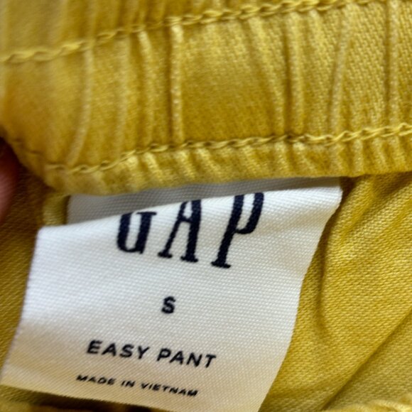 NWT GAP Factory Women's Size Small Yellow Easy Pants Mid Rise - Picture 5 of 9
